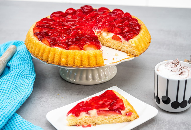 Image of Erdbeerkuchen mit Puddingcreme