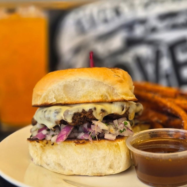 Image of 🔥 Birria Bomb Burger on the Solo Stove Griddle
