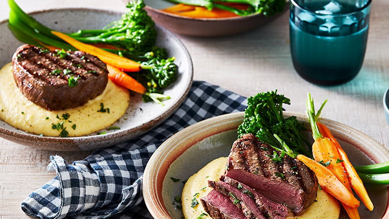 Image of Eye Fillet with Soft Polenta