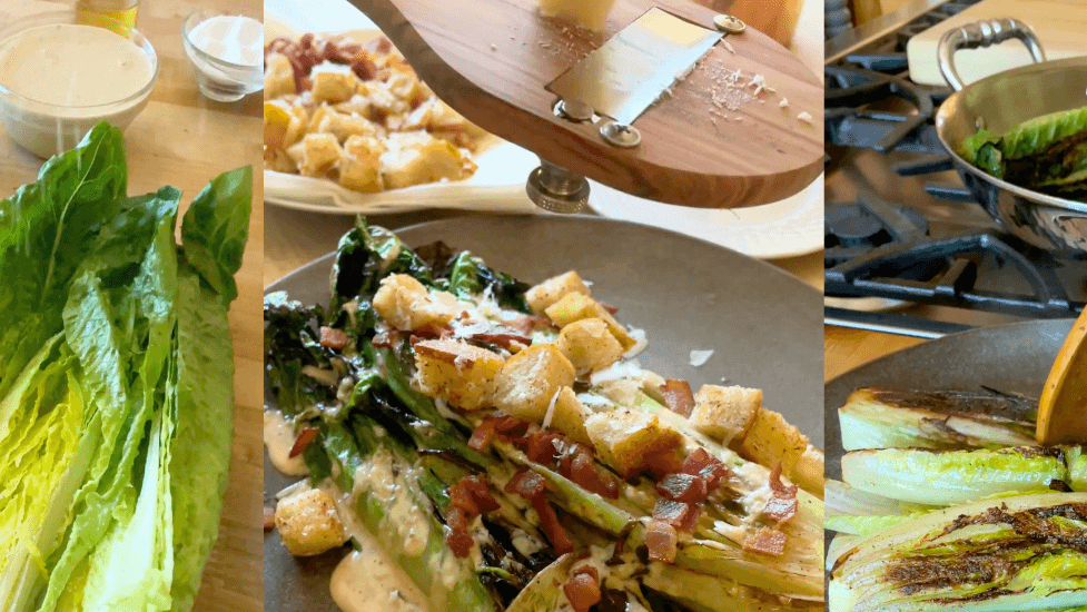 Pan-Seared Caesar Salad