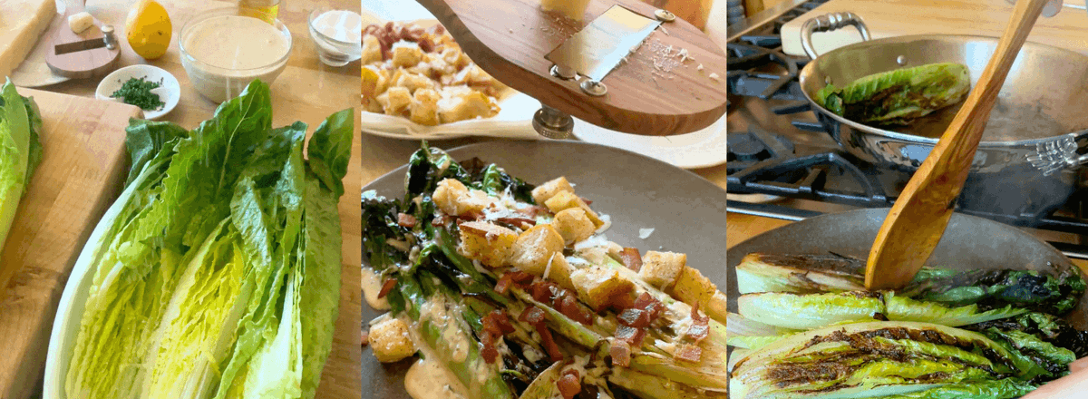 Pan-Seared Caesar Salad
