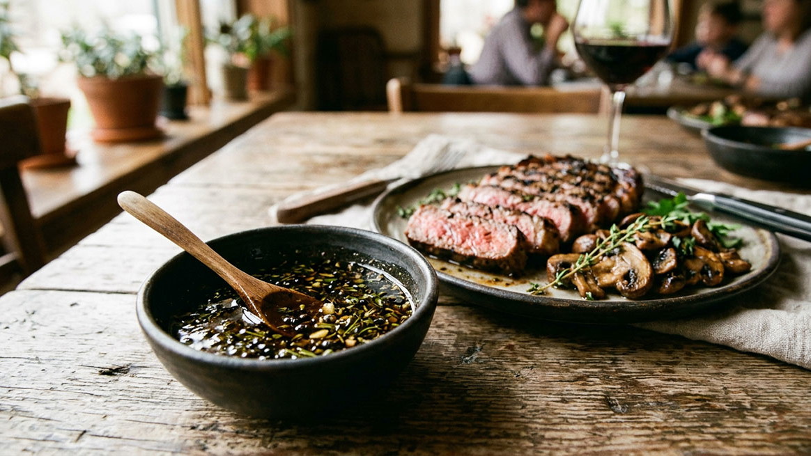 Black Garlic Balsamic Marinade