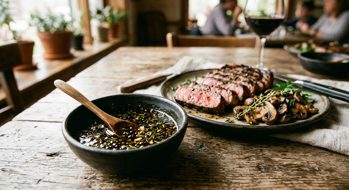 Black Garlic Balsamic Marinade