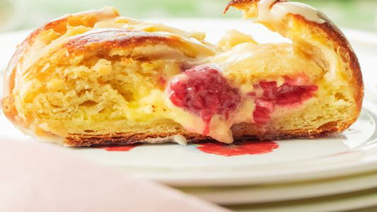 Sprouted Oat Raspberry Danish Braid