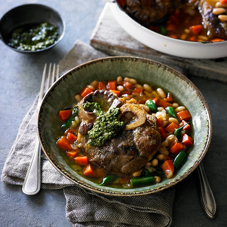 Osso Bucco with Basil Pesto