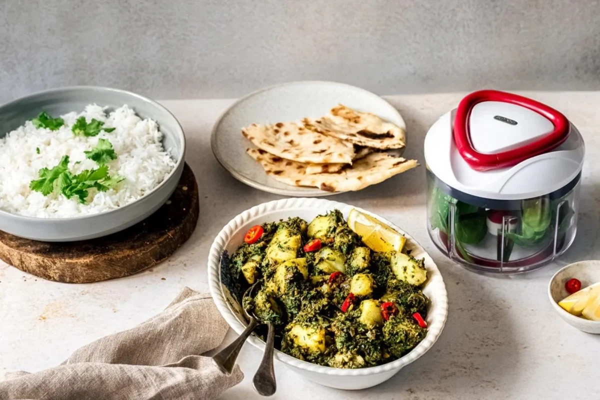 Potato and spinach curry: easy vegan recipe