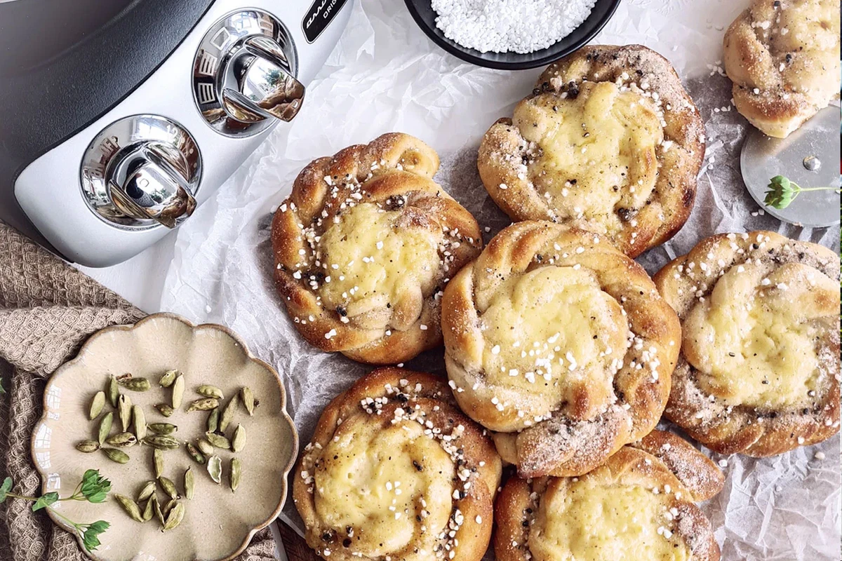 Schwedische Vanillebrötchen