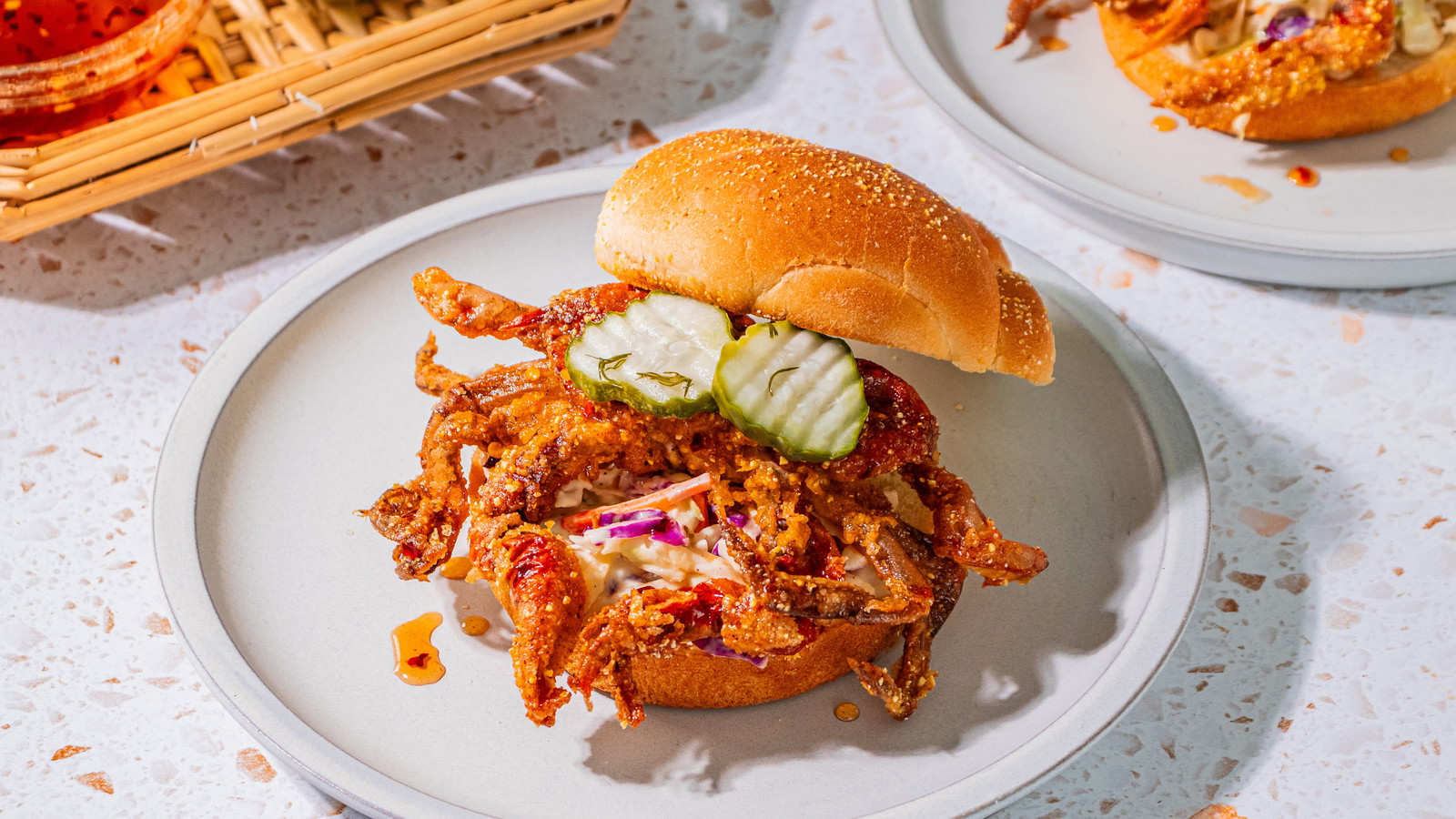 Image of Nashville Hot Soft Shell Crab Sandwich