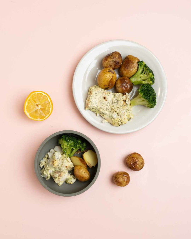 Image of Krämig persiljefisk med ugnsbakad potatis