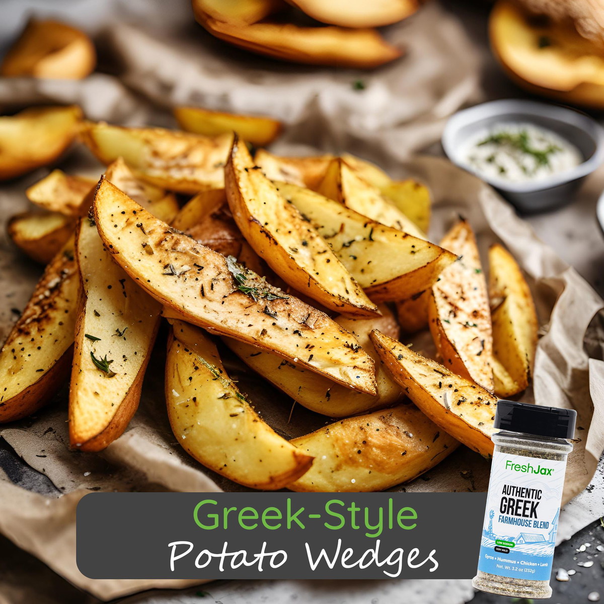 Greek-Style Potato Wedges