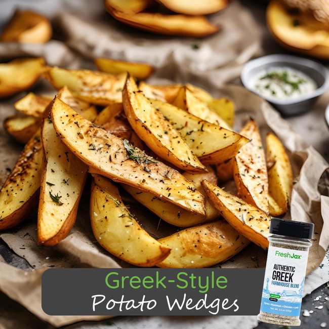 Greek-Style Potato Wedges