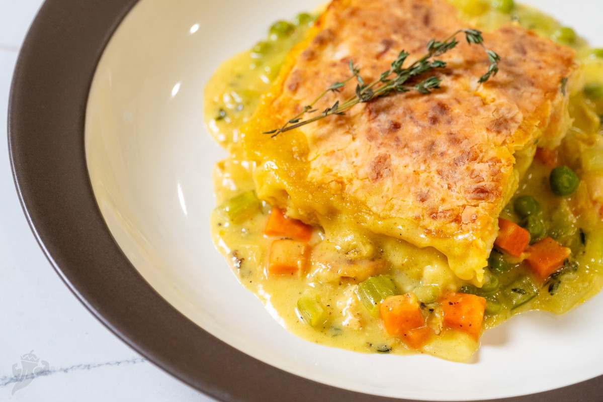 Ultimate Chicken Pot Pie With Cheddar Biscuit Crust