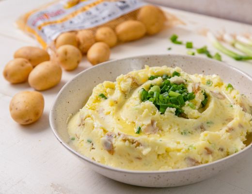 Image of Baby Dutch Yellow® Smashed Potatoes with Green Onion and Sour Cream