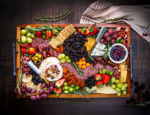 Image of Grazing Board with Raisins on the Vine