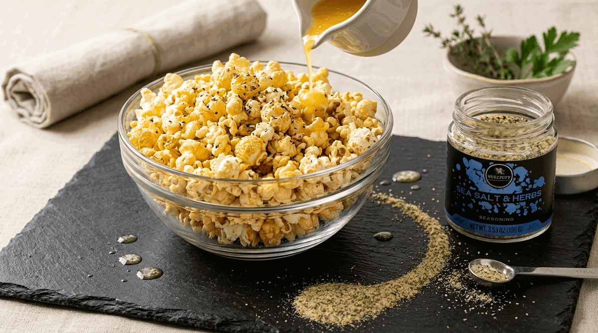Popcorn with Sea Salt and Herbs seasoning