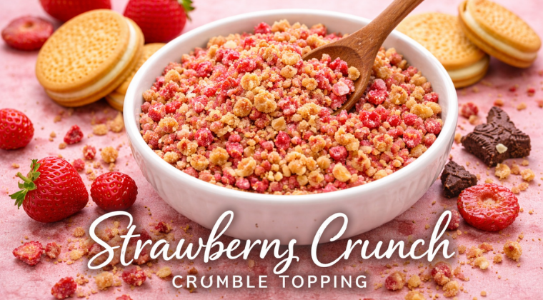 Strawberry Crunch Topping
