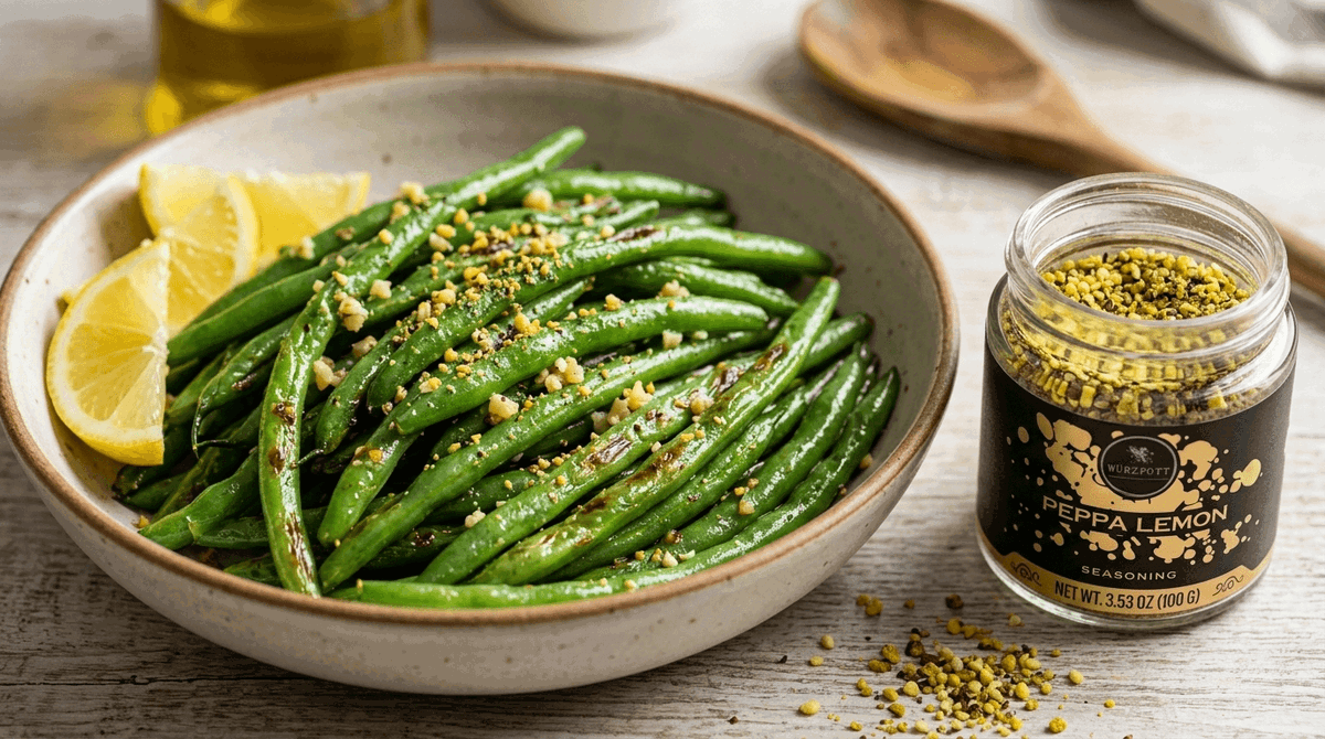 Peppa Lemon Sautéed Green Beans