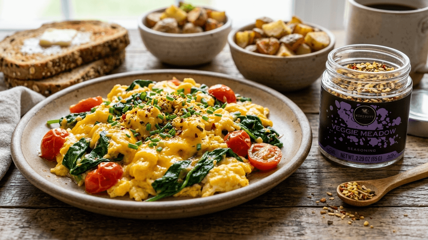 Veggie Meadow Soft Scrambled Eggs
