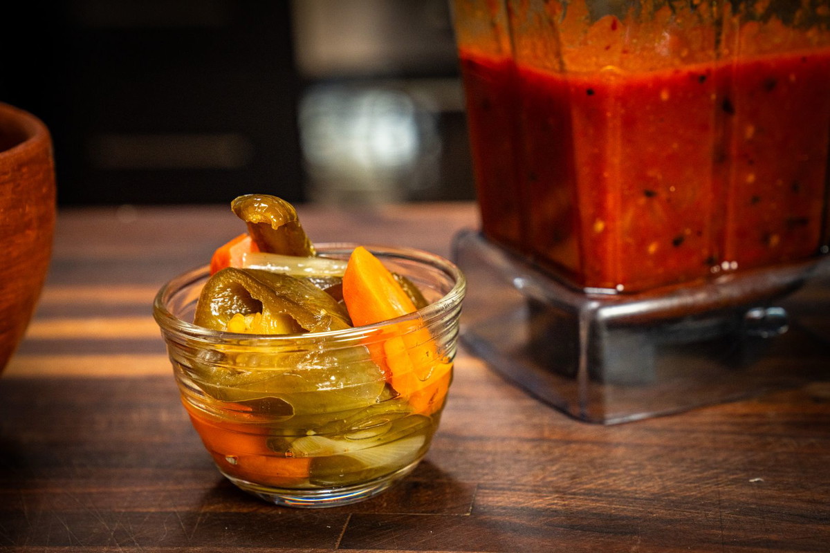 Salsa roja con escabeche