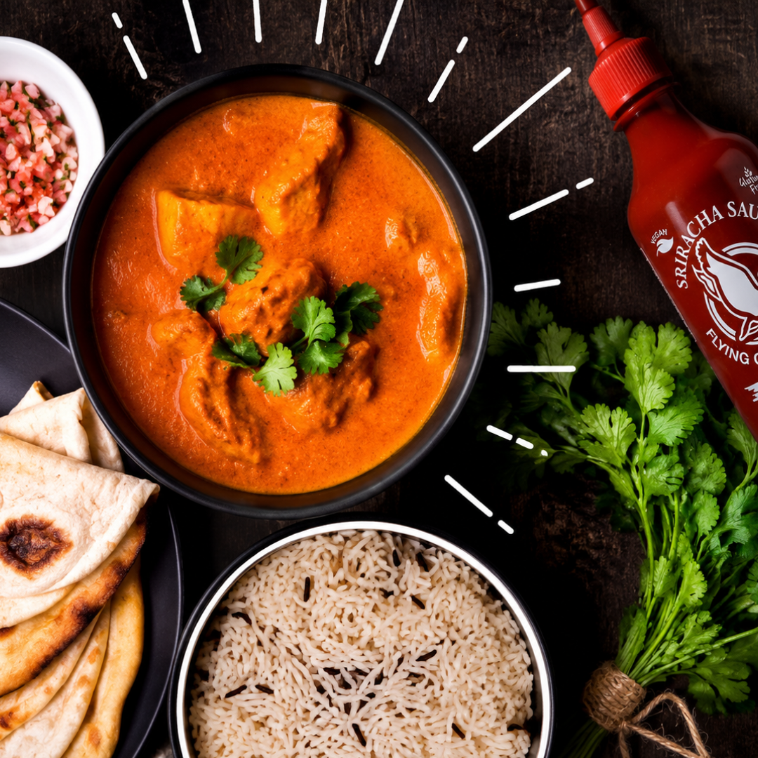 Creamy Flying Goose Sriracha Chicken Curry
