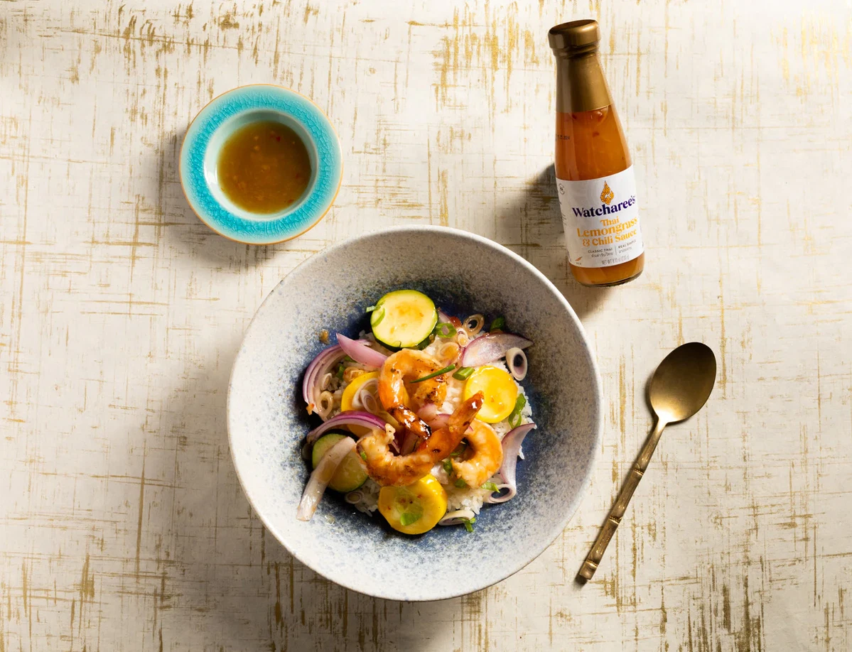 Pan-Seared Shrimp with Thai Lemongrass Chili Sauce Recipe