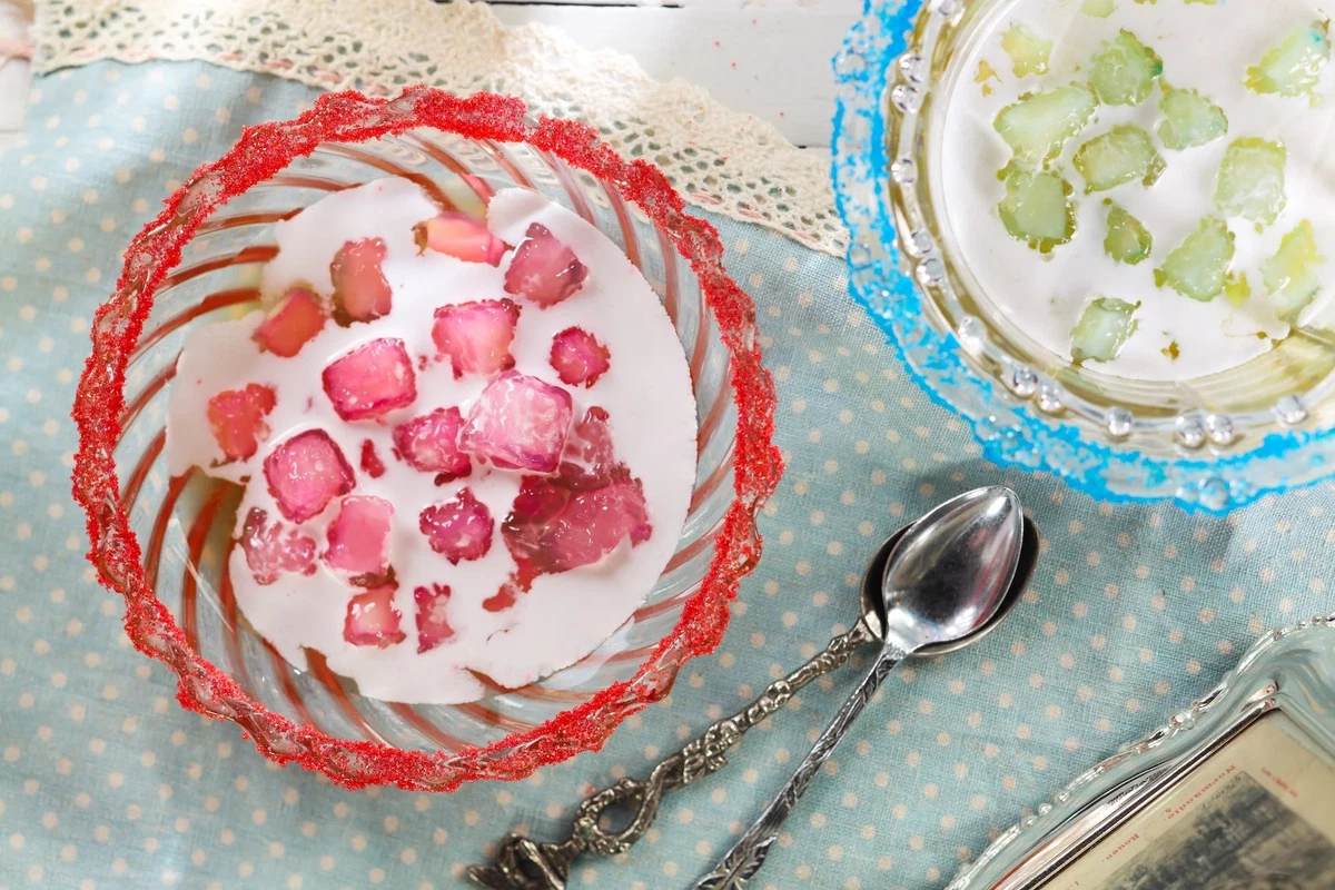 Thai Red Rubies in Sweet Coconut Milk