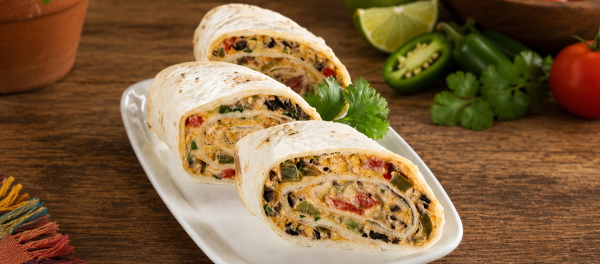 Spicy Tex-Mex Pinwheel Appetizers