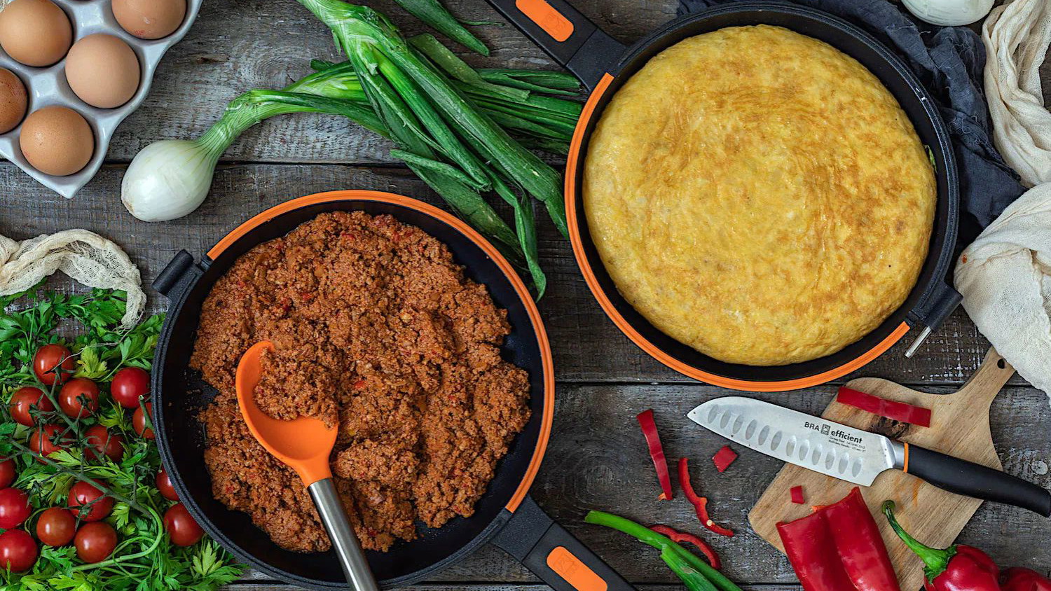 Image of Tortilla de patatas con boloñesa