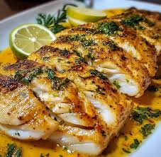 Branzino Sellado en Sartén con Mantequilla de Limón