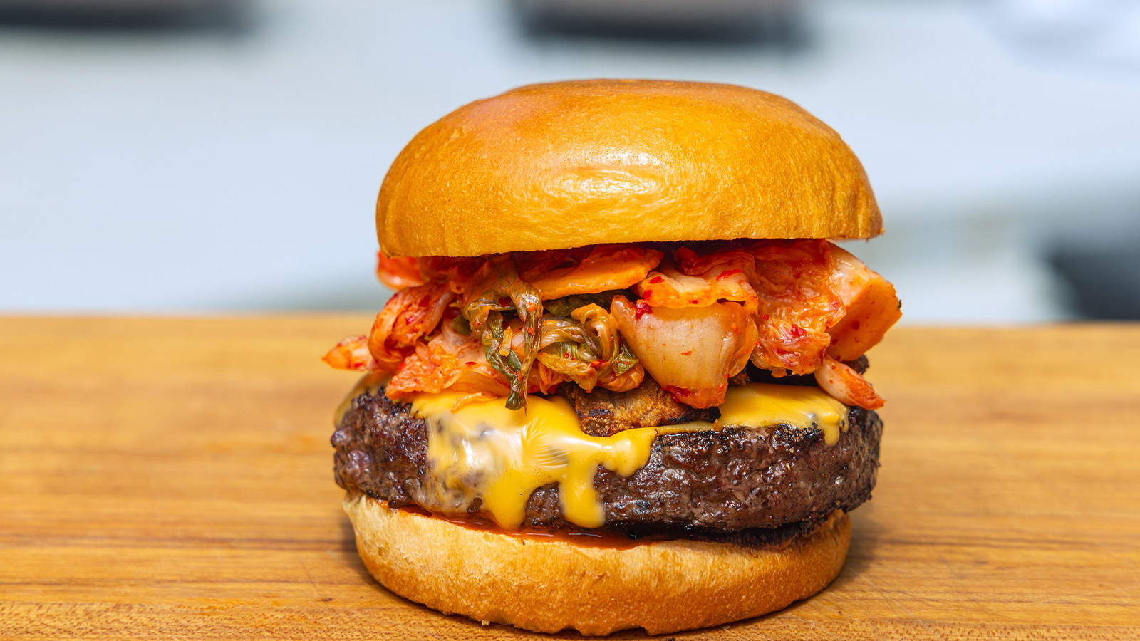 Bacon & Kimchi Burgers