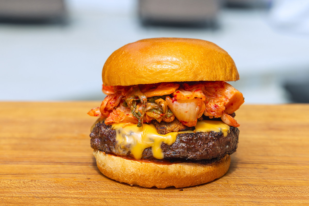 Bacon & Kimchi Burgers
