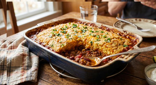 Image of Buck's Chili Cornbread Casserole