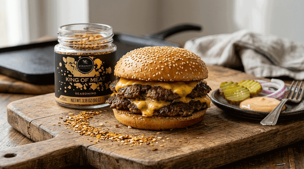 Perfect Smash Burger with King of Meat Seasoning