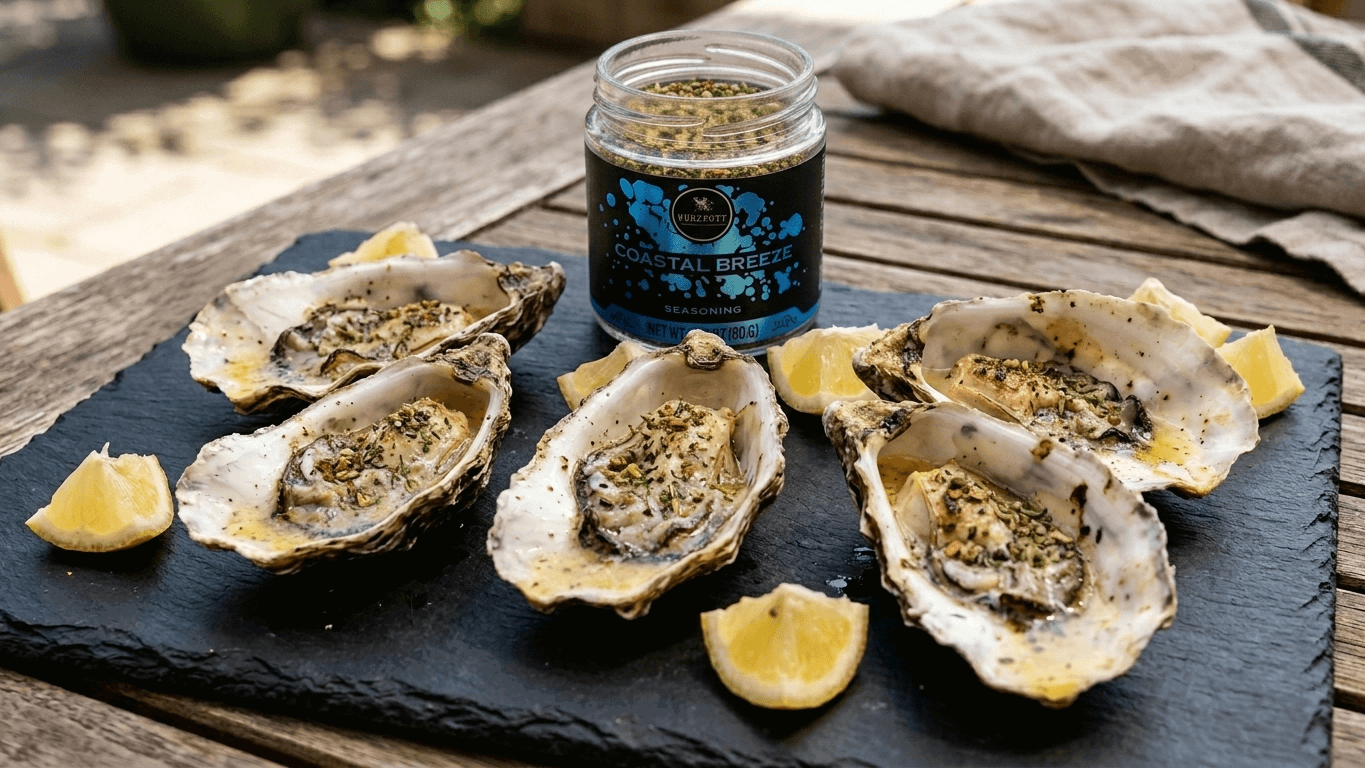 Coastal Breeze Grilled Oysters 