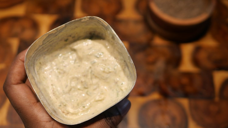 Image of In a bowl, combine dijon mustard, mayonnaise, red vinegar nokoss...