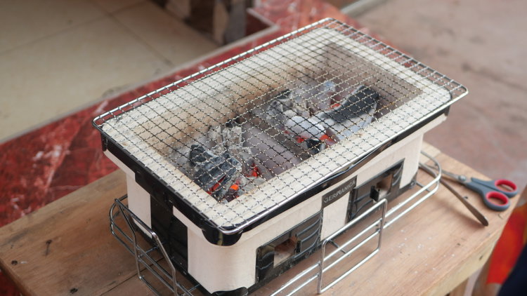 Image of Prepare a charcoal grill over high heat. Allow the marinated...