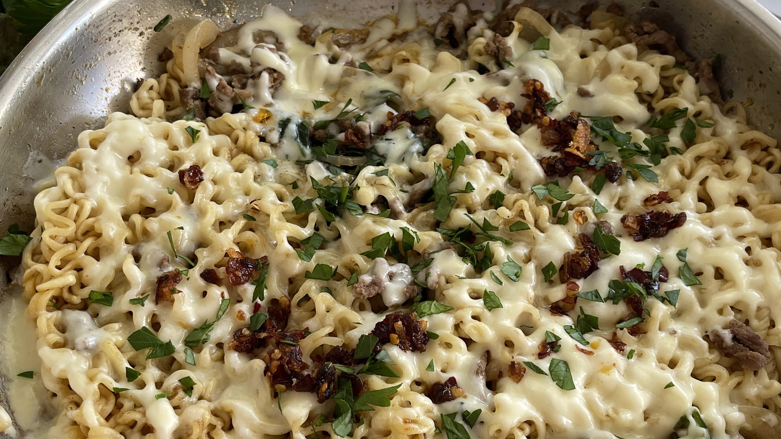 Moroccan One Pan BBQ Beef Ramen
