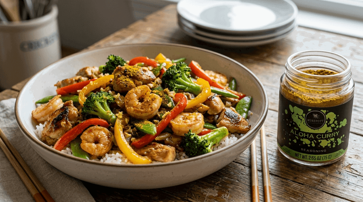 Aloha Curry Stir Fry