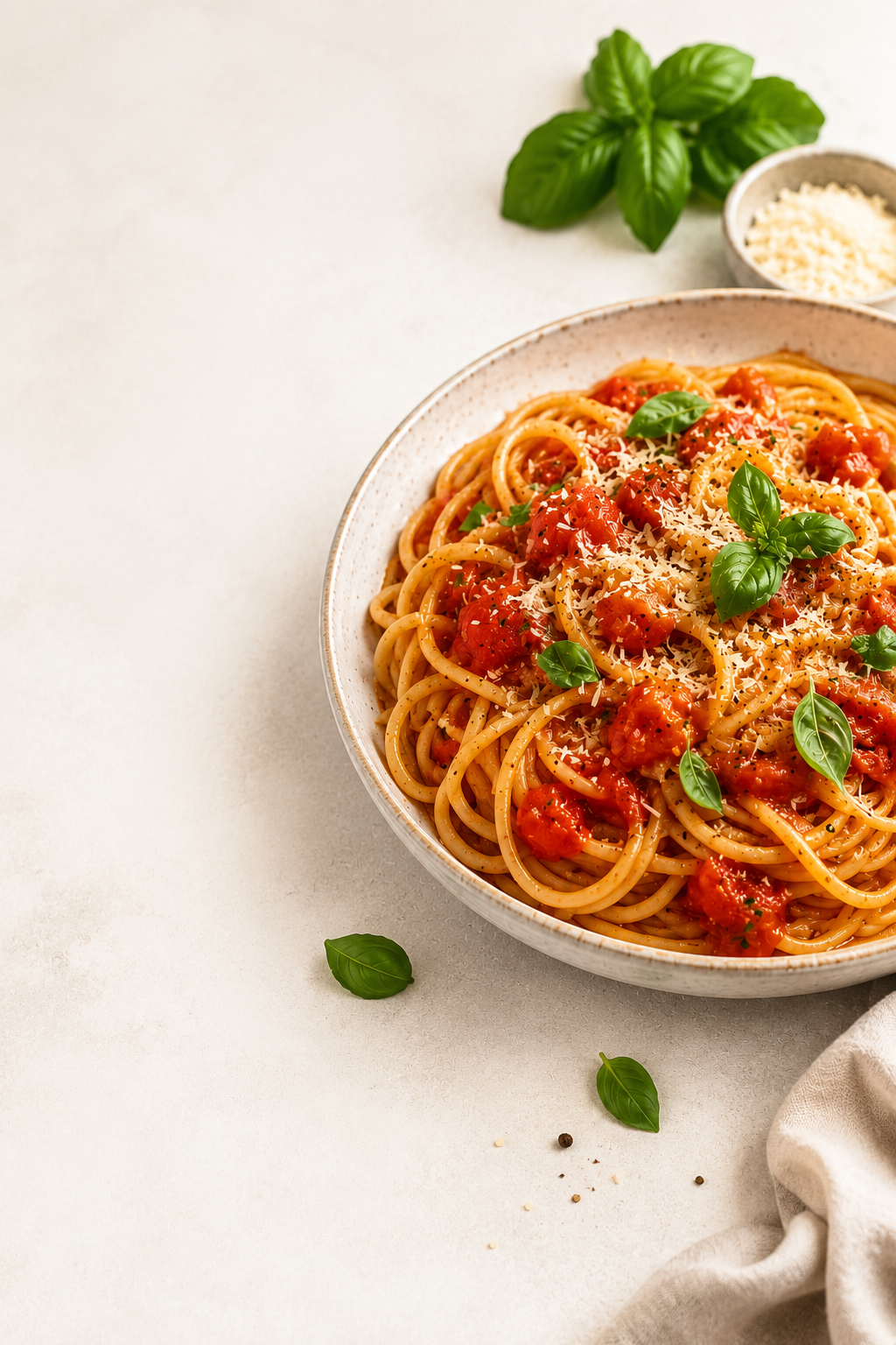 Classic Italian Tomato & Basil Pasta (Pasta al Pomodoro)