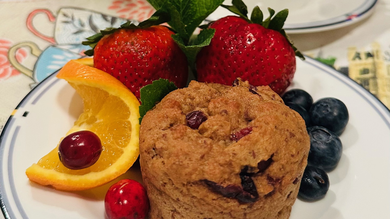 Orange Cranberry Protein Muffins (Homestyle)