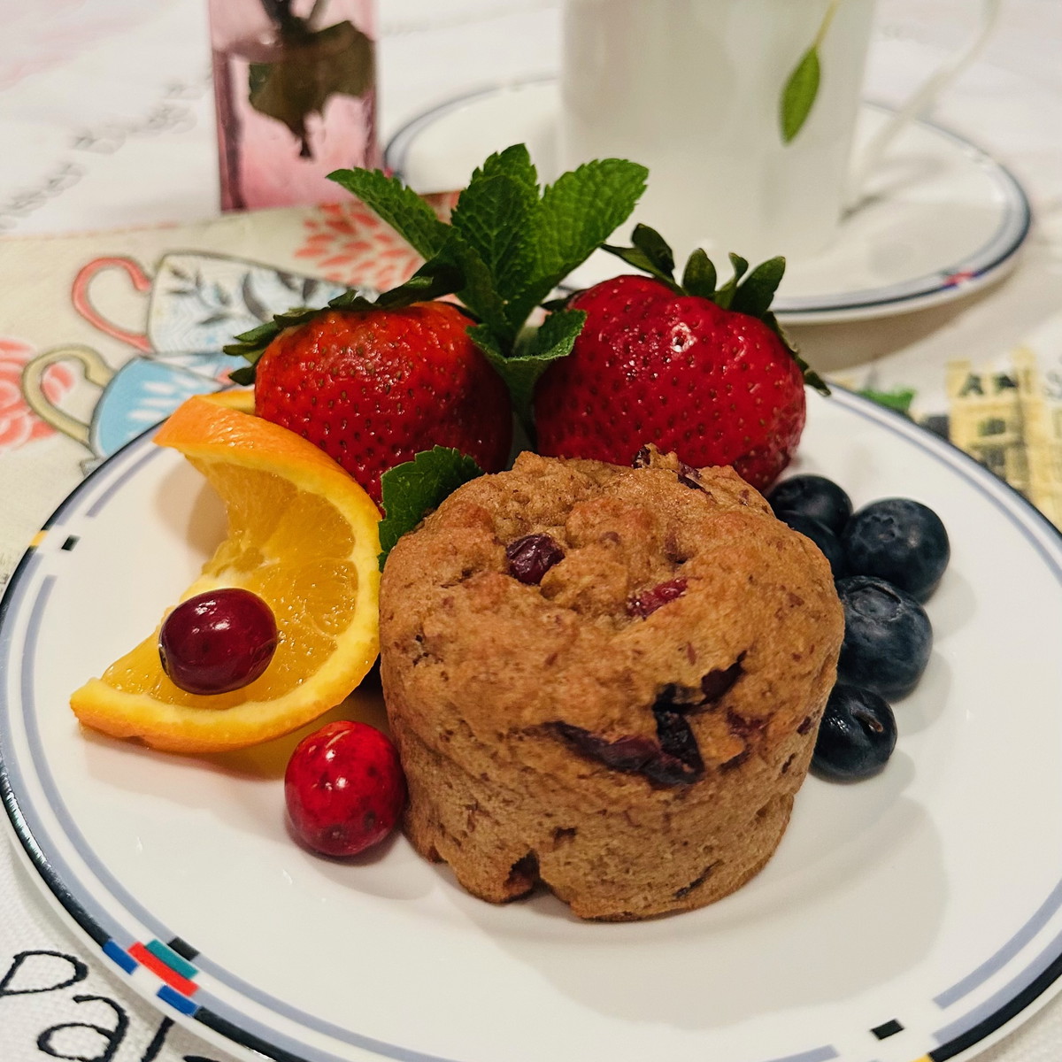 Orange Cranberry Protein Muffins (Homestyle)