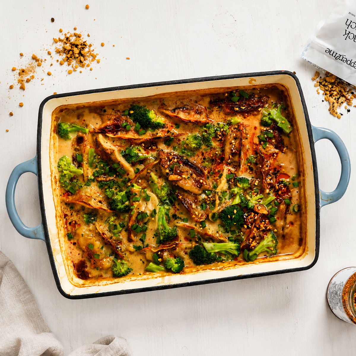 Satay Dumpling Dump & Bake
