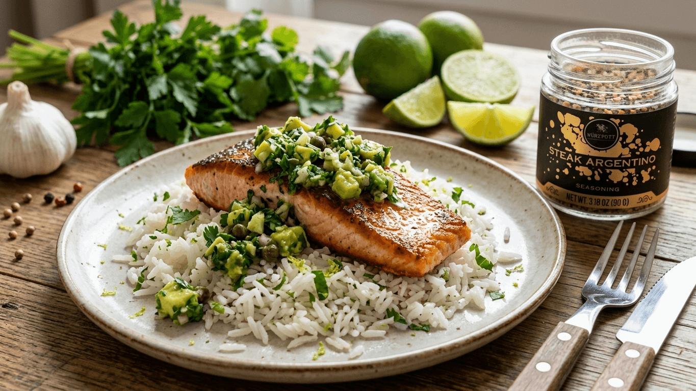 Salmon with Salsa Verde