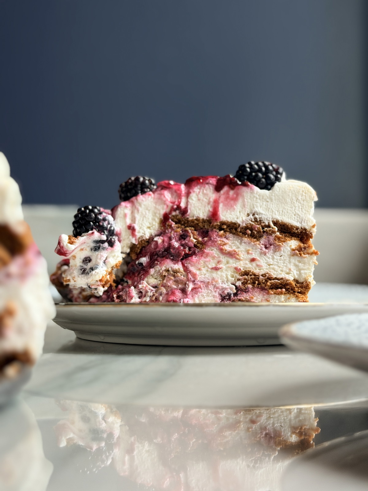 Blackberry Cobbler Icebox Cake