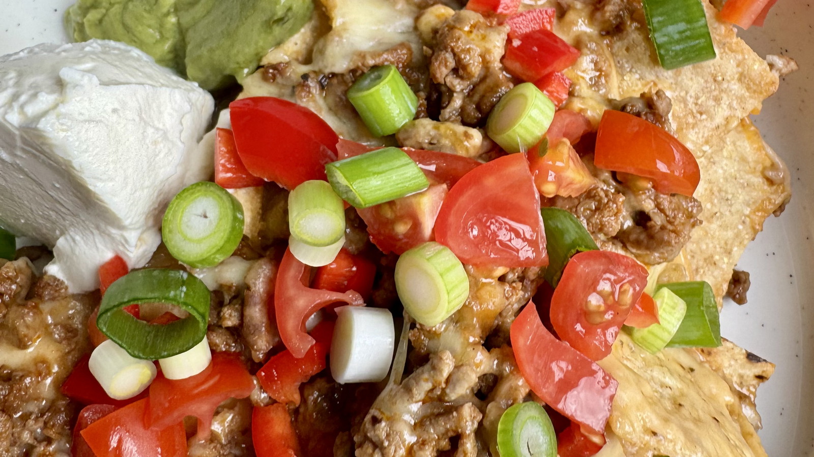 Easy Loaded Nachos with South West Beef & Queso