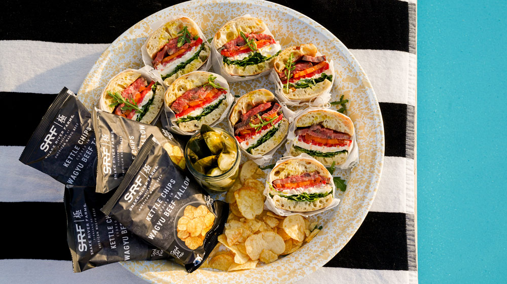 SRF Smoked Tri Tip Pool Sandwiches