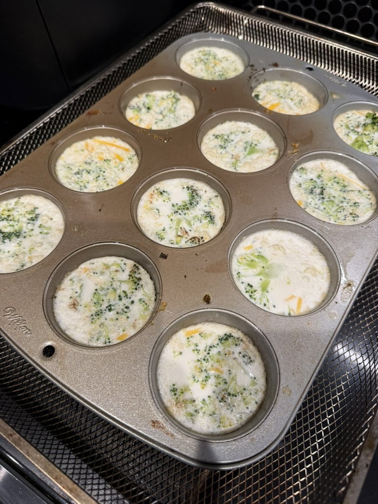 Image of Allow the frittata cups to cool in the pan for...