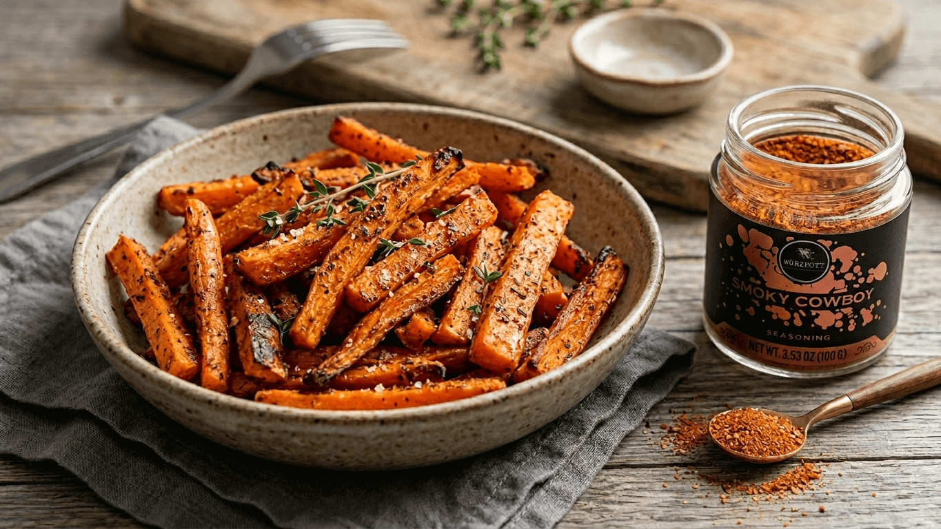Smoky Cowboy Carrot Fries 