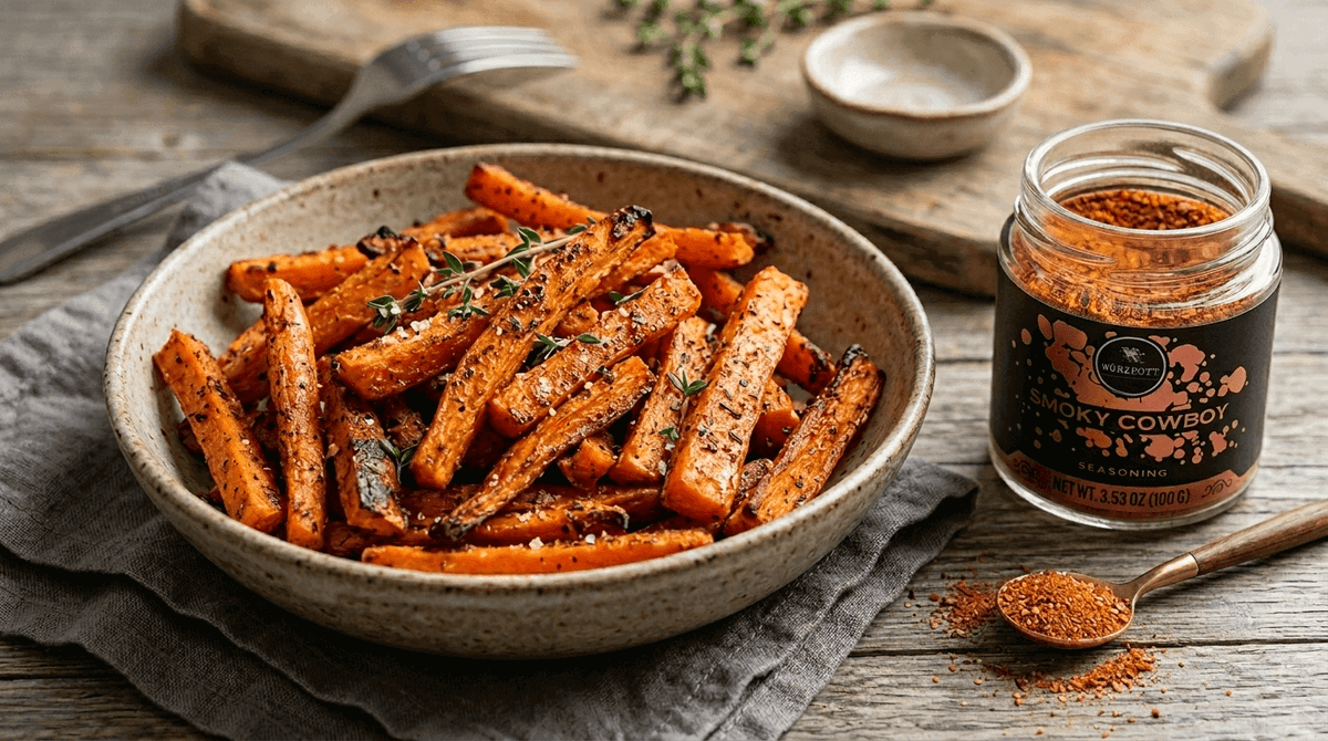 Smoky Cowboy Carrot Fries 