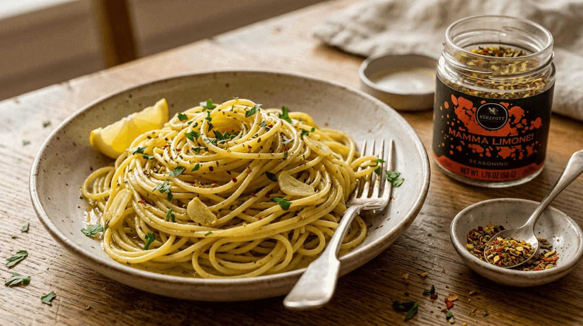 The Simple Spaghetti Aglio e Olio That Tastes Like a Restaurant SecretLemon Garlic Spaghetti Aglio e Olio with Mamma Limone
